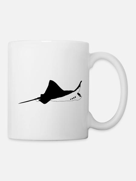 raie manta - Mug blanc - blanc