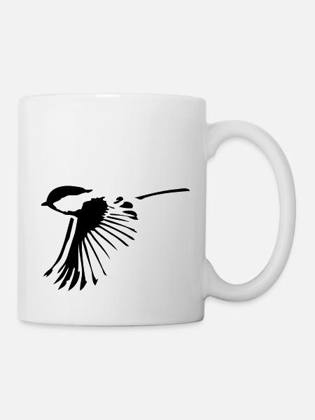 oiseau - Mug blanc - blanc