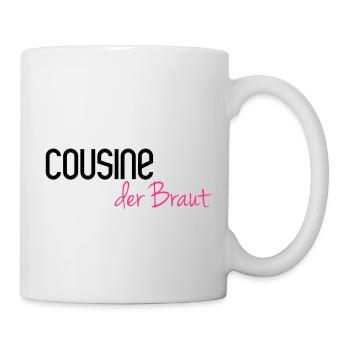 Cousine der Braut - Tasse - Weiß - Rechts