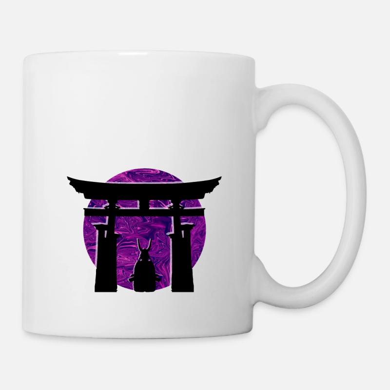 Torii Samurai Cyberpunk - Tasse - Weiß