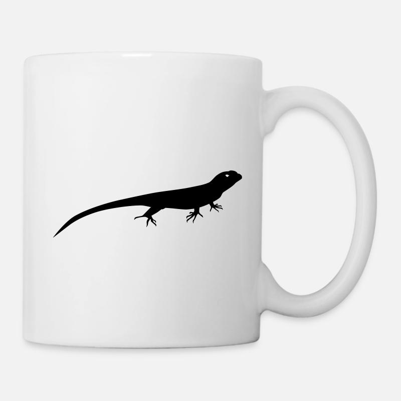Eidechse - Tasse - Weiß