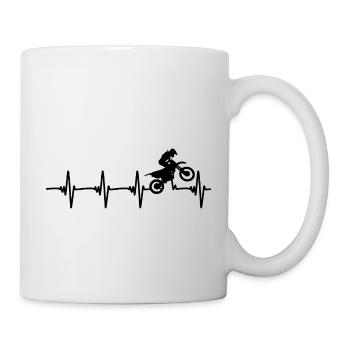 Motocross Heartbeat - Mug - white - Right