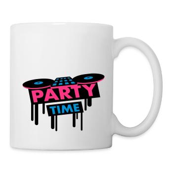 Party Time DJ Pult - Tasse - Weiß - Rechts