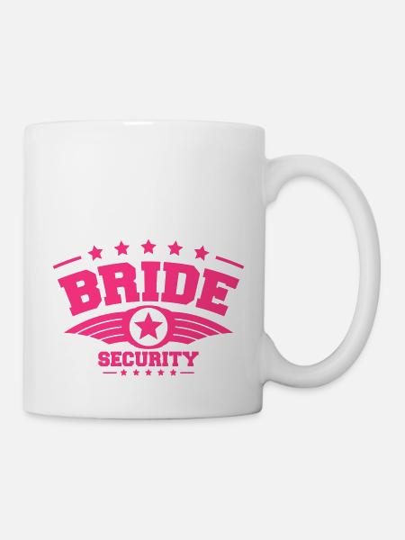 Bride Security - Tasse - Weiß