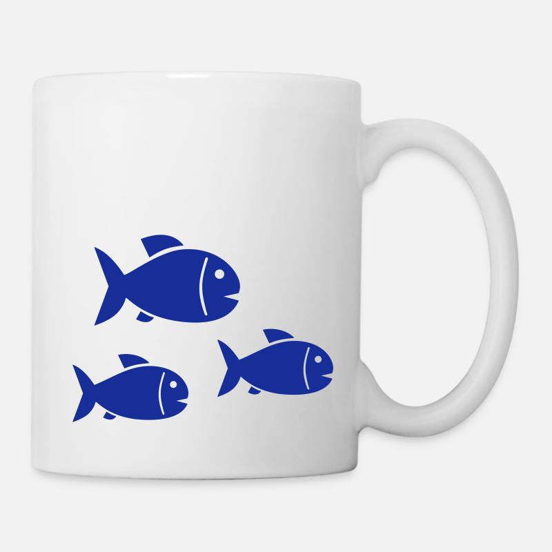 Poissons - Mug blanc - blanc