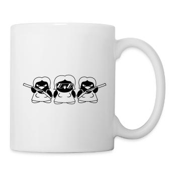 Cool Penguin Girls Gang - Tasse - Weiß - Rechts