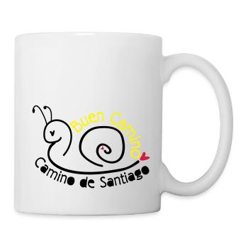 Camino de Santiago escargot - Mug blanc - blanc - Droite