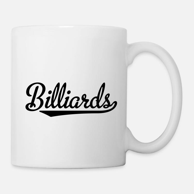 billiards - Tasse - Weiß