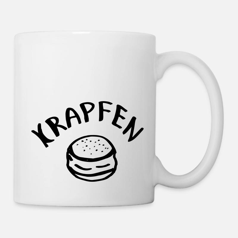 393 Krapfen - Tasse - Weiß