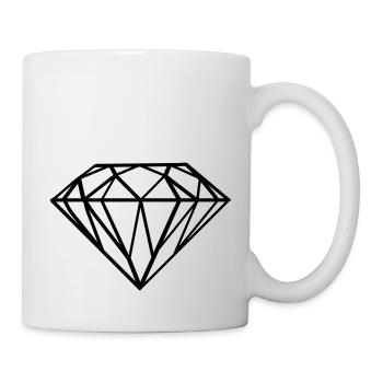 diamant - Tasse - Weiß - Rechts