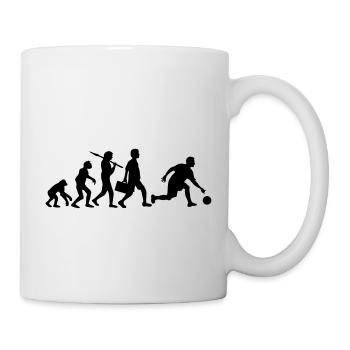 Evolution Of Bowling - Tasse - Weiß - Rechts