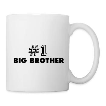 number one big brother - Mug blanc - blanc - Droite