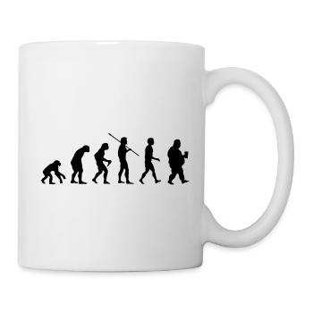 Funny evolution - Mug - white - Right