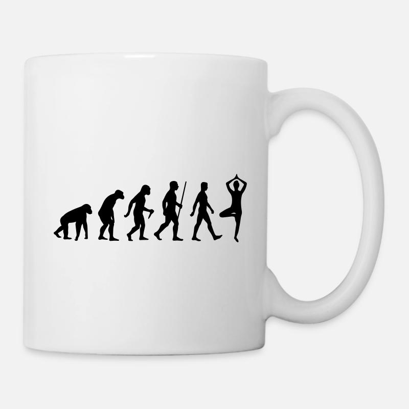 Evolution Yoga - Tasse - Weiß
