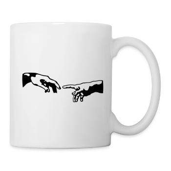 god hand hand of God - Mug - white - Right
