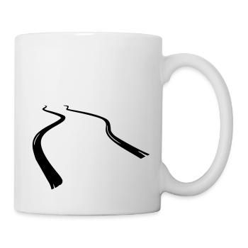 gummiabrieb_skidmarks - Tasse - Weiß - Rechts