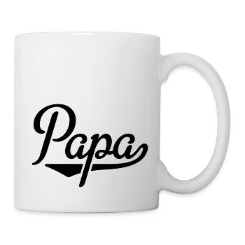 papa - Mug blanc - blanc - Droite