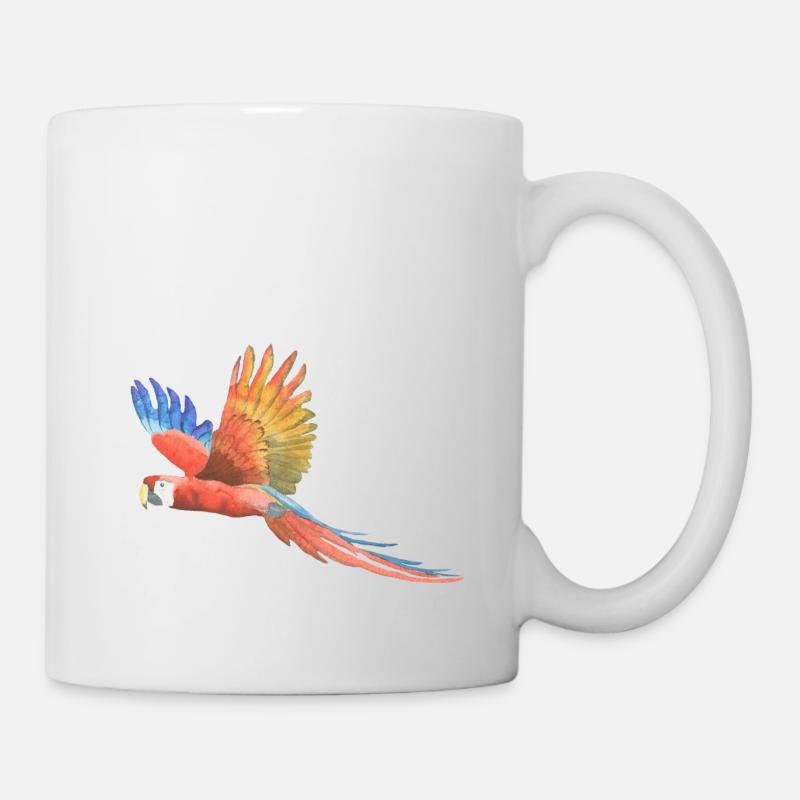 Papagei - Tasse - Weiß