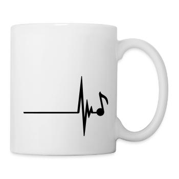 Heartbeat Music Note - Mug - white - Right