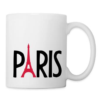 Eiffel Tower France Paris Logo - Tasse - Weiß - Rechts