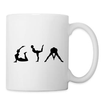 gym gymnastics female gymnastics - Mug - white - Right