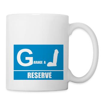garage a bites reserve humour sexe - Mug blanc - blanc - Droite