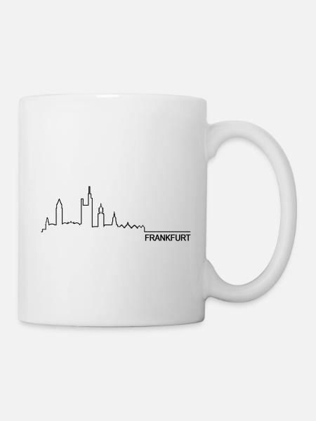 Skyline Frankfurt - Tasse - Weiß