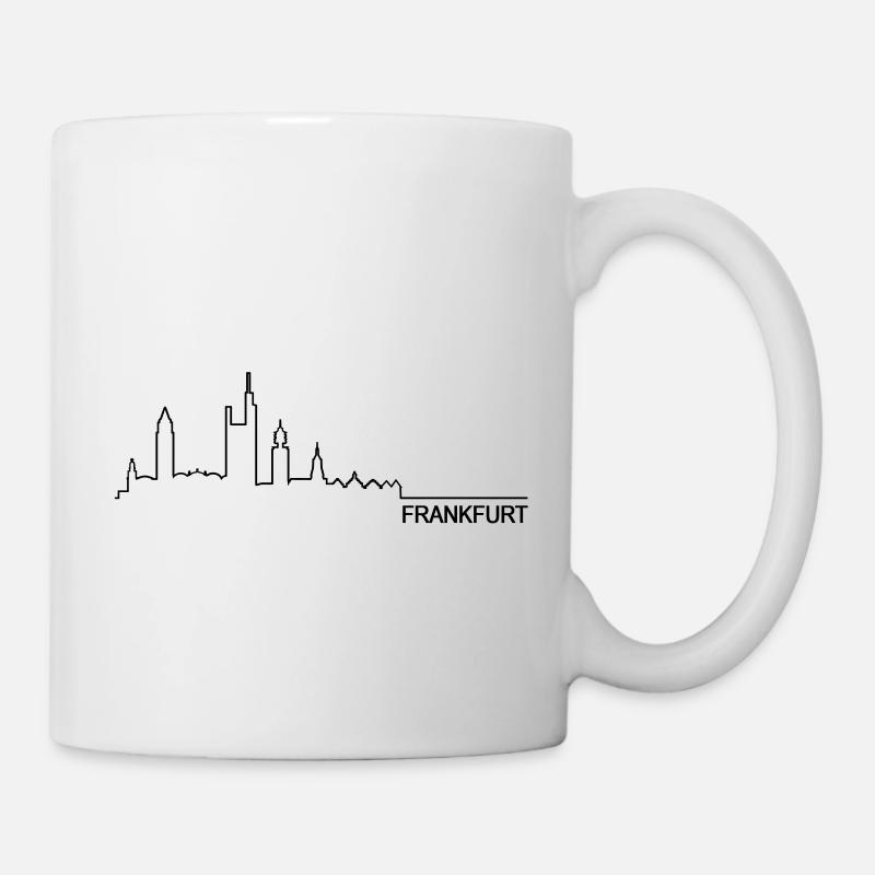 Skyline Frankfurt - Tasse - Weiß