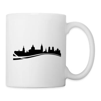 Skyline Salzburg Welle - Tasse - Weiß - Rechts