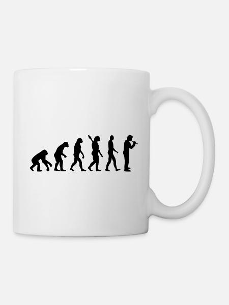 Flöte - Tasse - Weiß