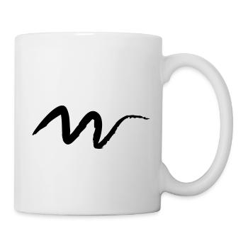 Courbes frais de traçage ligne graffiti - Mug blanc - blanc - Droite
