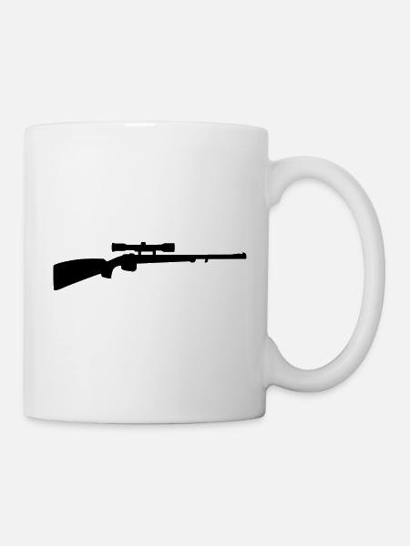 Gewehr - Tasse - Weiß