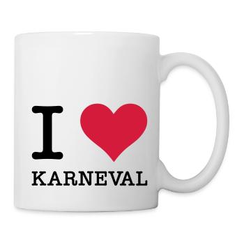 I Love Karneval - Tasse - Weiß - Rechts