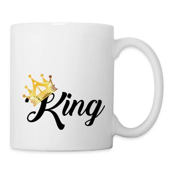 king - Tasse - Weiß - Rechts