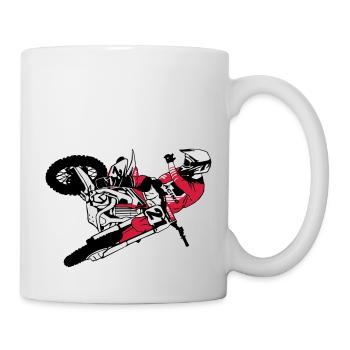 Moto Cross - motocross - Tasse - Weiß - Rechts