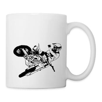 Moto Cross - motocross - Tasse - Weiß - Rechts