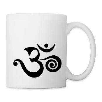 OM, AUM, BOUDDHISM, SPIRITUALITY, MANTRA, YOGA, - Mug blanc - blanc - Droite