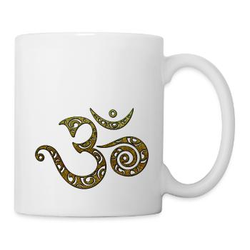 OM, AUM, BUDDHISM, SPIRITUALITY, MANTRA, YOGA, ZEN - Tasse - Weiß - Rechts