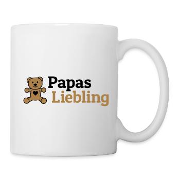 Papas Liebling - Tasse - Weiß - Rechts