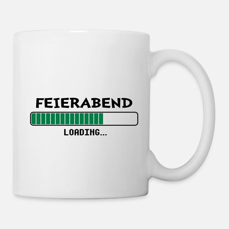 Feierabend loading... - Tasse - Weiß
