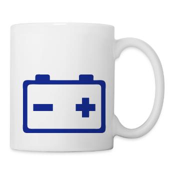 batterie voiture 29 - Mug blanc - blanc - Droite