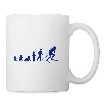evolution biathlon ski fond adult bebe - Mug blanc - blanc - Droite