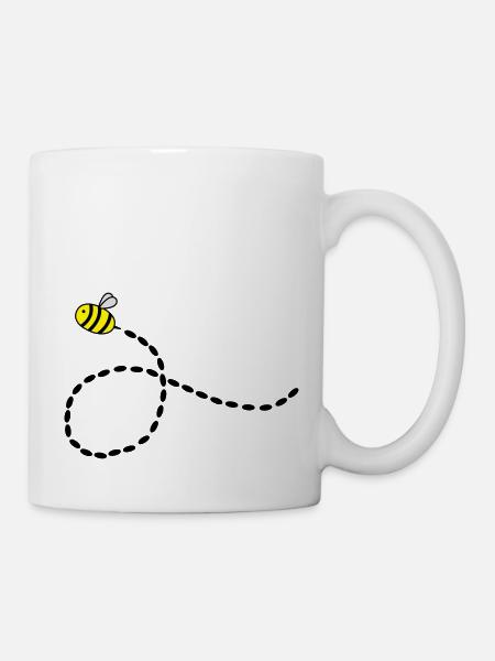 biene - Tasse - Weiß