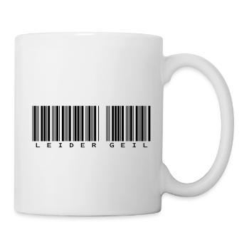 Leider Geil Barcode - Tasse - Weiß - Rechts