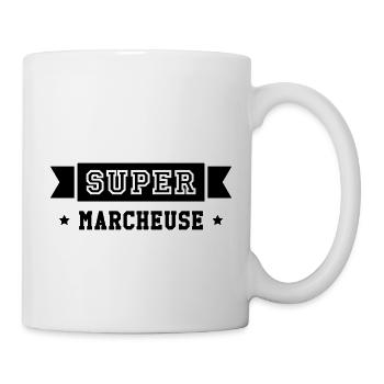 Course à pied / Marche / Marcheur / Running / Run - Mug blanc - blanc - Droite