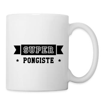 Tennis de table / Pongiste / Ping-pong / Ping pong - Mug blanc - blanc - Droite
