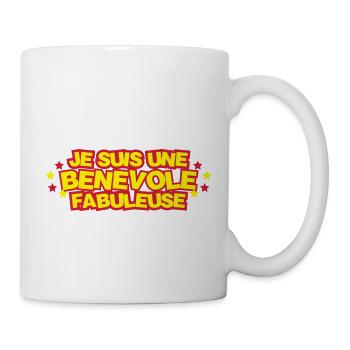Bénévolat / Bénévole / Solidaire / Humanitaire - Mug blanc - blanc - Droite
