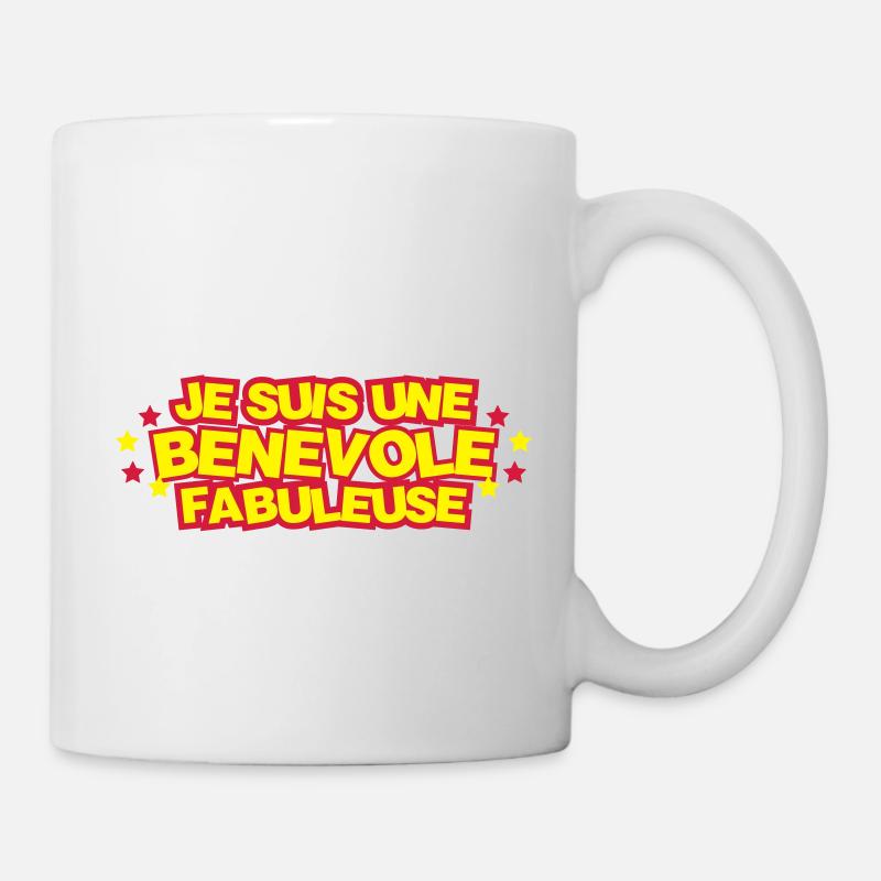 Bénévolat / Bénévole / Solidaire / Humanitaire - Mug blanc - blanc