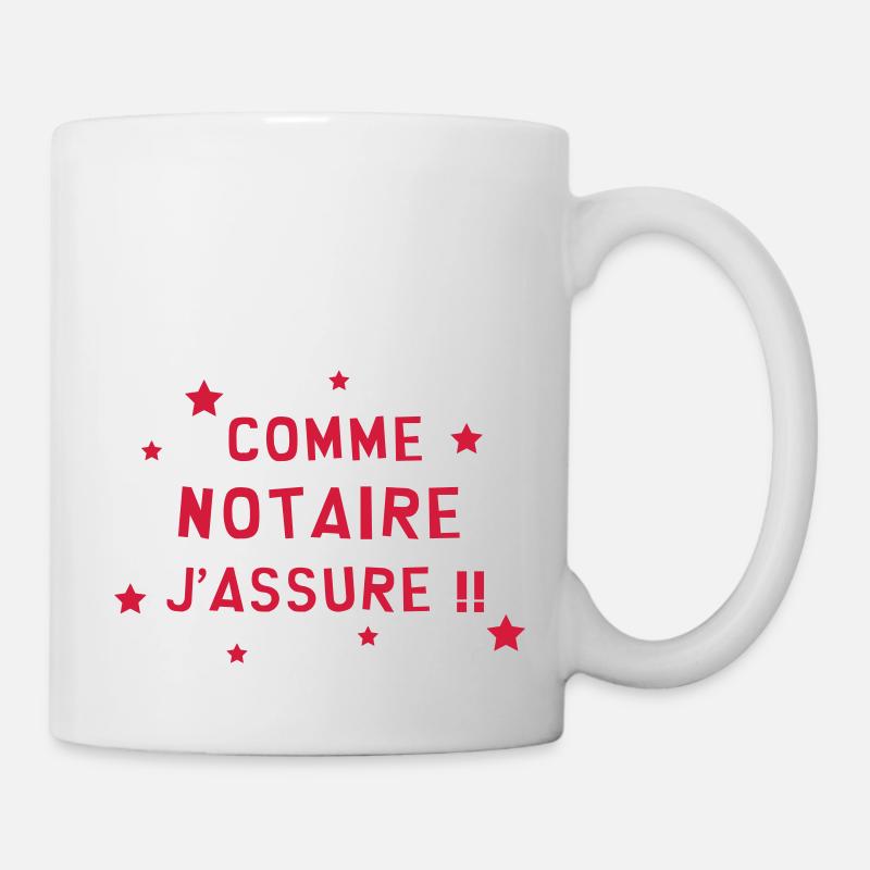 Clerc de notaire / Notaire / Justice / Droit - Mug blanc - blanc