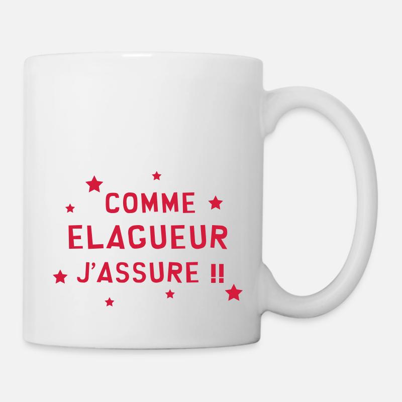 Elagueur / Elaguer / Arbre / Bois / Bucheron - Mug blanc - blanc